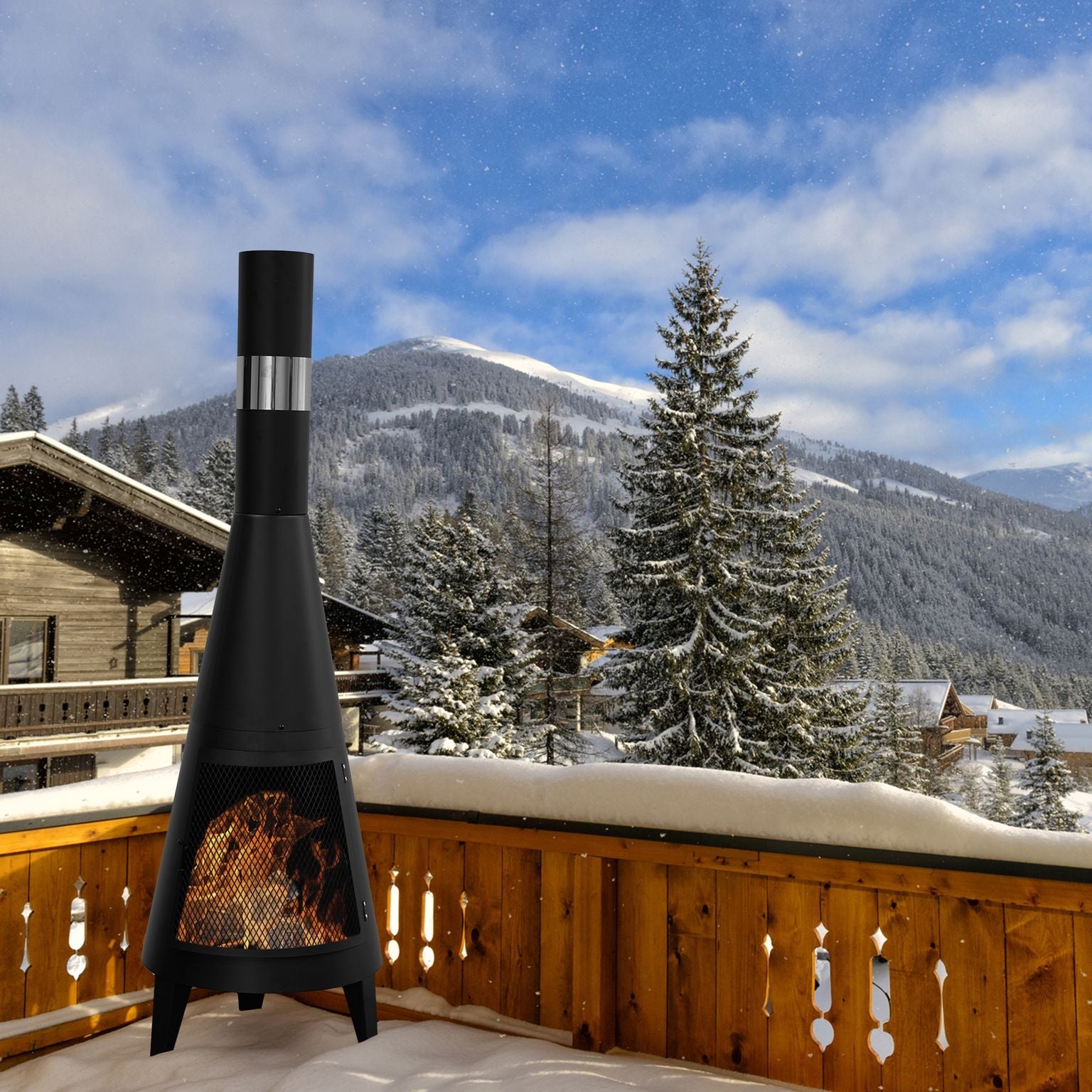 Outdoor Chiminea Feuerstelle