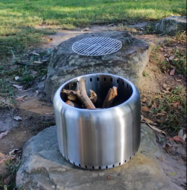 Rauchlose Feuerstelle & Grill zum Kochen
