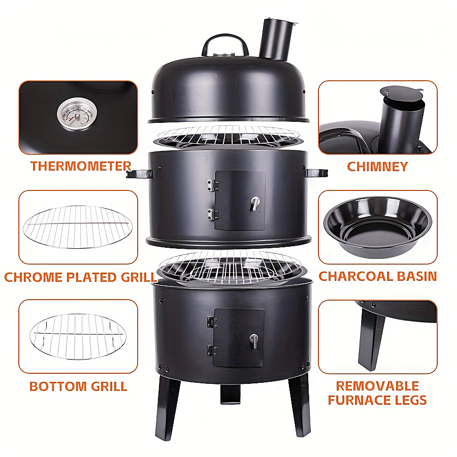 Gusseisen Smoker Grill
