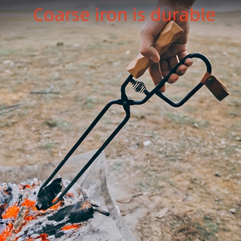 Extra-Lange Grillzange aus Hitzestahl - Für Grill & Feuerstelle