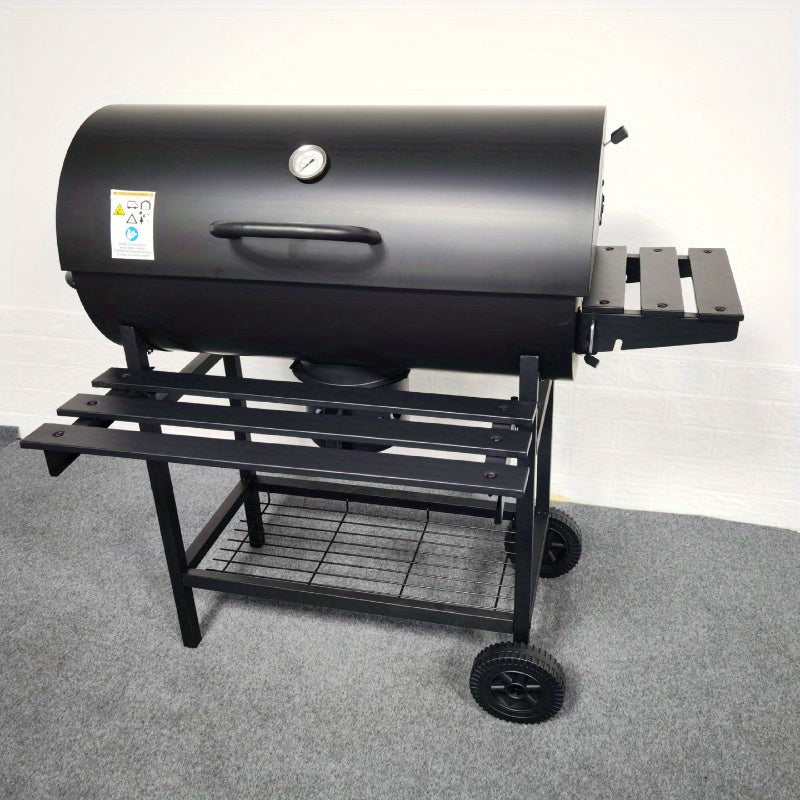 Multifunktionaler Outdoor-Grill mit Gusseisenplatte