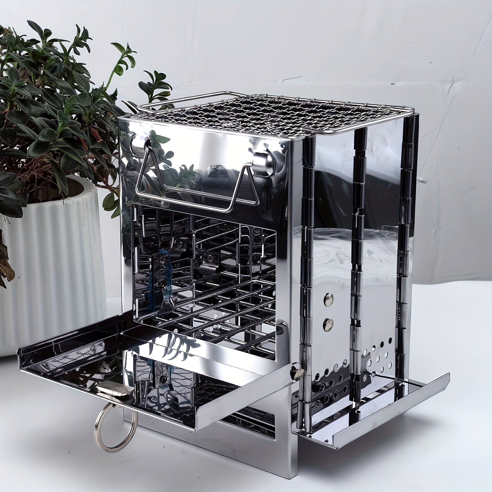 Zusammenklappbarer Mini-Grill & Feuerholz-Ofen