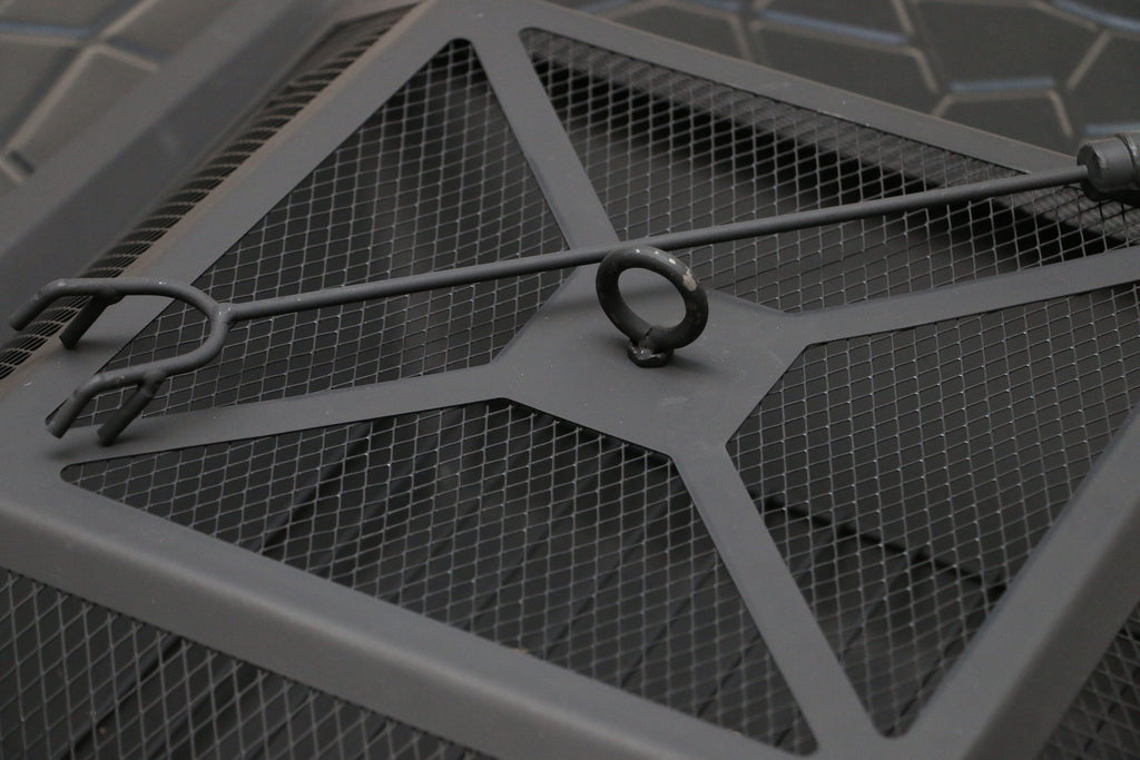 Quadratische Metall-Feuerstelle Outdoor-Heizung