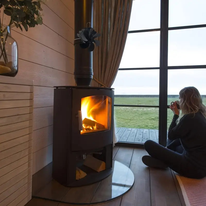 Ofen-Lüfter mit 6 Flügeln - Automatische Wärmeverteilung ohne Strom