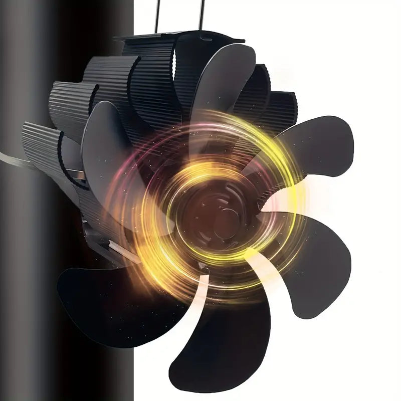 Ofen-Lüfter mit 6 Flügeln - Automatische Wärmeverteilung ohne Strom