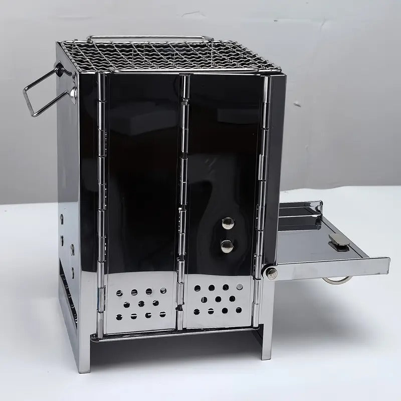 Zusammenklappbarer Mini-Grill & Feuerholz-Ofen
