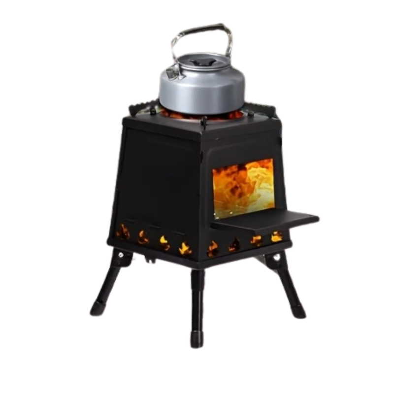 Zusammenklappbarer Camping Grillkocher - Raketenofen-Design